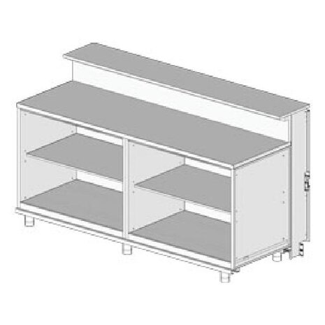 Diamond Neutrale toonbank, met dienst tablet | BB21X Diamond Neutrale toonbank, met dienst tablet | BB21X