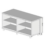 Diamond Neutrale toonbank - kassa