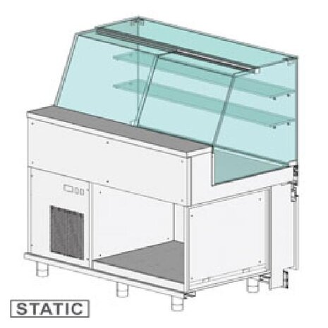Diamond Uitstaltoonbank en & gn, hoge ruit, statisch, zonder reserve | SA13X Diamond Uitstaltoonbank en & gn, hoge ruit, statisch, zonder reserve | SA13X