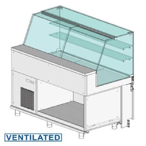 Diamond Uitstaltoonbank en & gn, hoge ruit, geventileerd, zonder reserve | VA15X Diamond Uitstaltoonbank en & gn, hoge ruit, geventileerd, zonder reserve | VA15X
