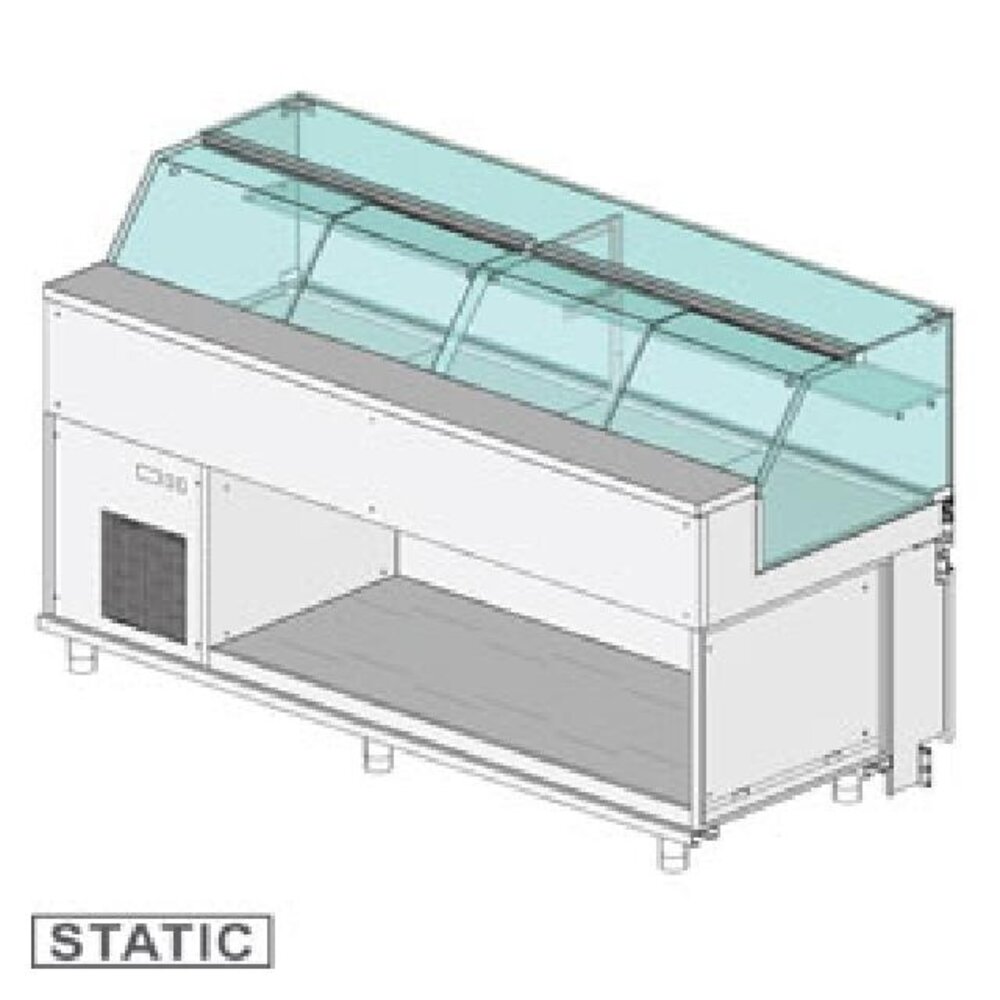 Diamond Gekoelde uitstaltoonbank en & gn, lage ruit , statisch, zonder reserve | SB21X Diamond Gekoelde uitstaltoonbank en & gn, lage ruit , statisch, zonder reserve | SB21X