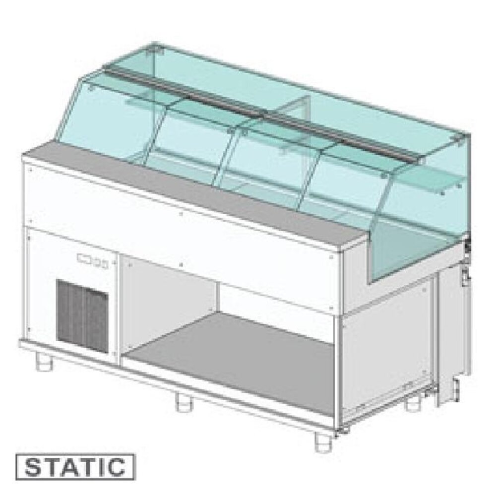 Diamond Gekoelde uitstaltoonbank en & gn, lage ruit , statisch, zonder reserve | SB17X Diamond Gekoelde uitstaltoonbank en & gn, lage ruit , statisch, zonder reserve | SB17X