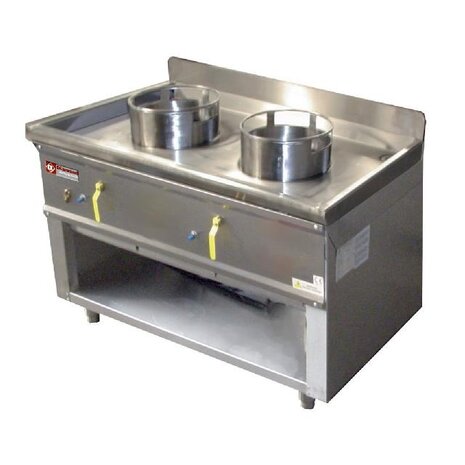 Diamond Wok-fornuis 2 branders | CHINA/2S Diamond Wok-fornuis 2 branders | CHINA/2S