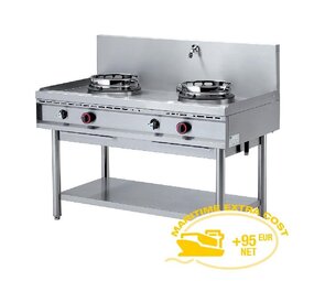 Diamond Wok-gasfornuis, 2 vuren (2x 13 kw) Diamond Wok-gasfornuis, 2 vuren (2x 13 kw)