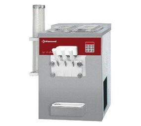 Diamond Soft ice-cream machine, 2 smaken + 1 mengsel, 15 kg u, luchtcond. Diamond Soft ice-cream machine, 2 smaken + 1 mengsel, 15 kg u, luchtcond.