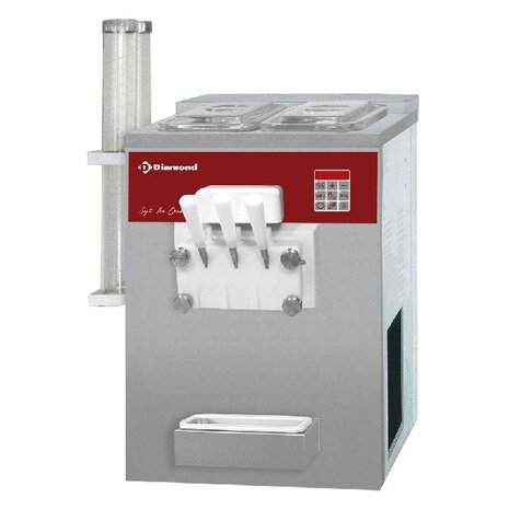Diamond Soft ice-cream machine, 2 smaken + 1 mengsel, 15 kg u, luchtcond. | DST/2-15AP Diamond Soft ice-cream machine, 2 smaken + 1 mengsel, 15 kg u, luchtcond. | DST/2-15AP