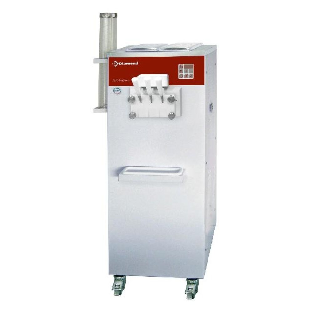Diamond Soft ice-cream machine, 2 smaken + 1 mengsel, 22.5 kg u, luchtcond. | DST/2-27AG Diamond Soft ice-cream machine, 2 smaken + 1 mengsel, 22.5 kg u, luchtcond. | DST/2-27AG