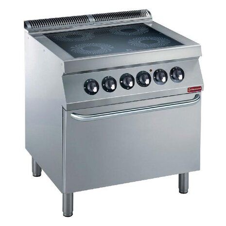 Diamond Elektrisch fornuis 4 vitrokeramische platen, elektrische oven gn 2 1 | E17/4VCF8-N Diamond Elektrisch fornuis 4 vitrokeramische platen, elektrische oven gn 2 1 | E17/4VCF8-N