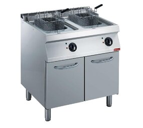 Diamond Elektrische friteuse 2x 14 liter, op kast