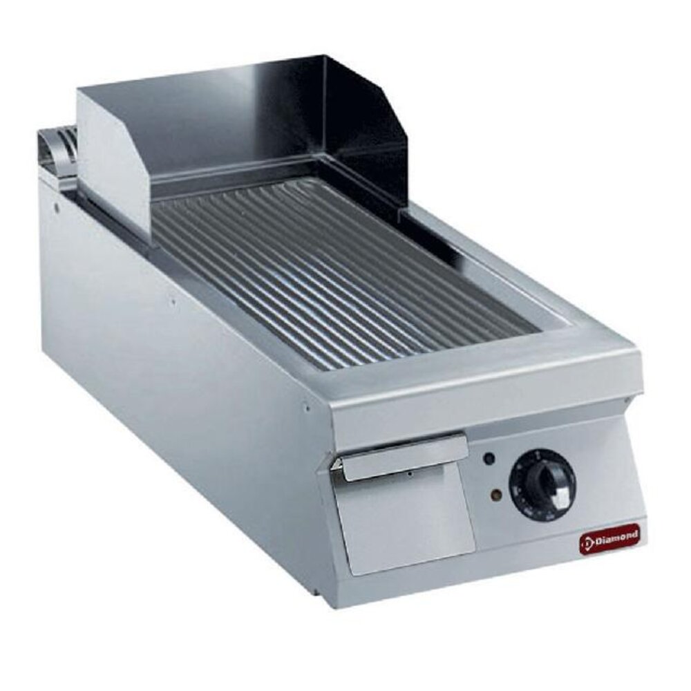 Diamond Elektrische bakplaat met geribde plaat -top- | E22/PR4T-N Diamond Elektrische bakplaat met geribde plaat -top- | E22/PR4T-N