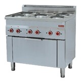 Diamond Fornuis 5 kookplaten en elektrische convectie-oven gn 1 1