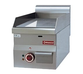 Diamond Elektrische braadplaat met vlakke plaat  chroom  -top-