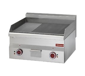 Diamond Elektrische braadplaat, 1 2 geribd en 1 2 vlak -top-