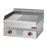 Diamond Elektrische braadplaat, 1 2 geribd en 1 2 vlak chroom -top- Diamond Elektrische braadplaat, 1 2 geribd en 1 2 vlak chroom -top-