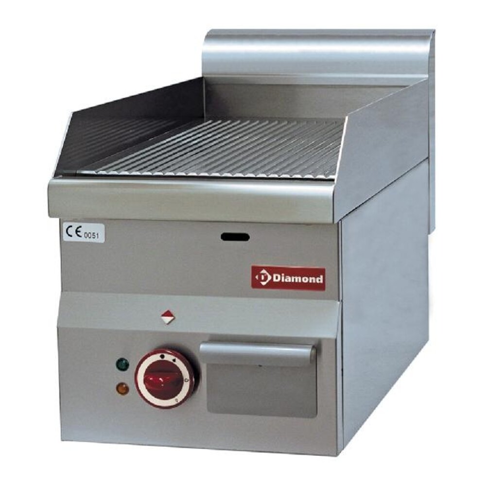 Diamond Elektrische braadplaat met geribde plaat -top- | E60/PR3T Diamond Elektrische braadplaat met geribde plaat -top- | E60/PR3T