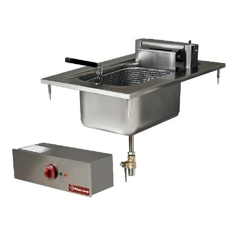 Diamond Elektrische friteuse 1 kuip van 10 liter, inbouw | EDI/F104 Diamond Elektrische friteuse 1 kuip van 10 liter, inbouw | EDI/F104