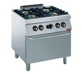 Diamond Fornuis 4 vuren 5,5 kw, gas oven gn 2 1 Diamond Fornuis 4 vuren 5,5 kw, gas oven gn 2 1