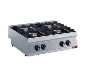 Diamond Gasfornuis met 4 vuren, 4x 5,5 kw -top- Diamond Gasfornuis met 4 vuren, 4x 5,5 kw -top-