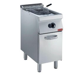 Diamond Gasfriteuse, kuip in  y   15 liter, buitenkant branders, op kast
