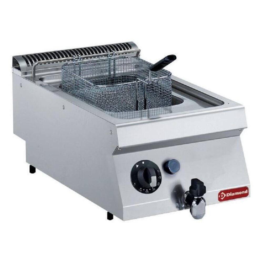 Diamond Gasfriteuse, kuip in y 7 liter, buitenkant branders -top- | G17/F74T-N Diamond Gasfriteuse, kuip in y 7 liter, buitenkant branders -top- | G17/F74T-N