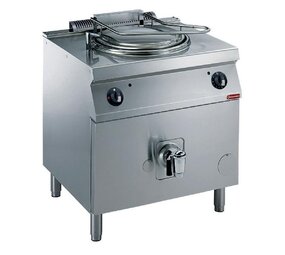 Diamond Ronde kookketel op gas, 60 liter, directe verwarming, op onderstel Diamond Ronde kookketel op gas, 60 liter, directe verwarming, op onderstel