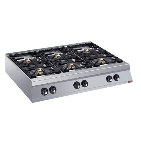 Diamond Gasfornuis 6 branders -top- powerful | G22/6B12TPW-N Diamond Gasfornuis 6 branders -top- powerful | G22/6B12TPW-N