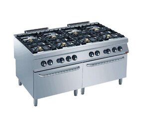 Diamond Gasfornuis 8 branders, 2 gasovens gn 2 1