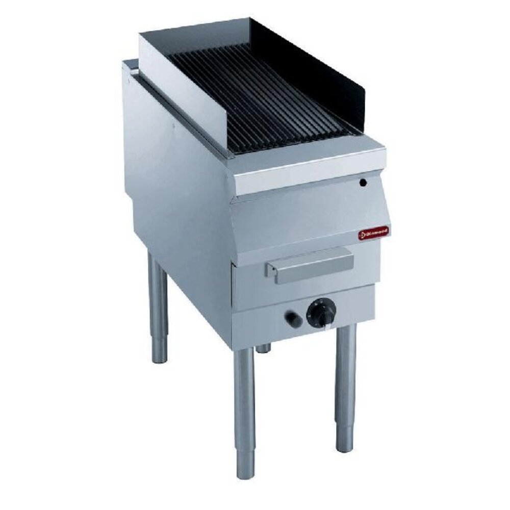 Diamond Grill op gas, rooster in gietijzer, met onderstel | G22/GPLP4-N Diamond Grill op gas, rooster in gietijzer, met onderstel | G22/GPLP4-N