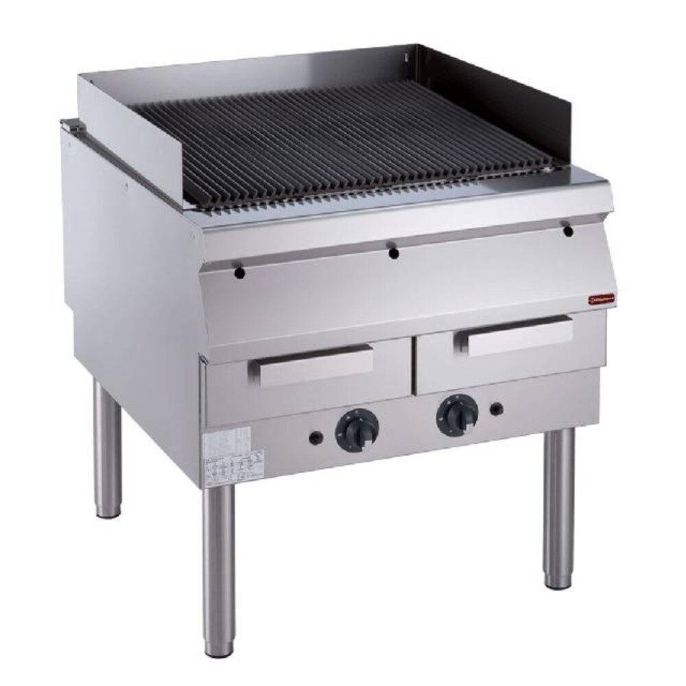 Diamond Grill op gas, rooster in gietijzer, met onderstel | G22/GPLP8-N Diamond Grill op gas, rooster in gietijzer, met onderstel | G22/GPLP8-N