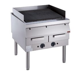 Diamond Grill op gas, rooster in gietijzer, met onderstel Diamond Grill op gas, rooster in gietijzer, met onderstel