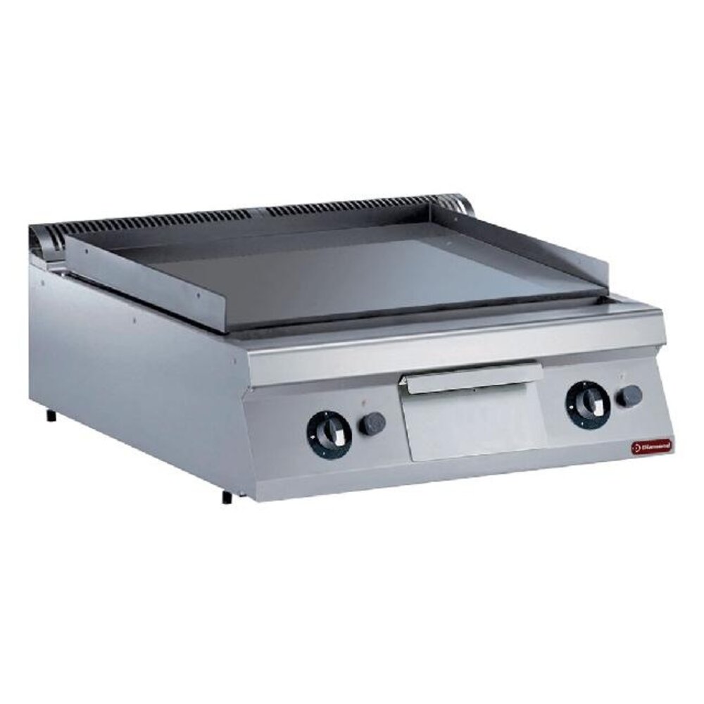 Diamond Bakplaat op gas met vlakke plaat -top- | G22/PL8T-N Diamond Bakplaat op gas met vlakke plaat -top- | G22/PL8T-N