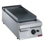 Diamond Bakplaat op gas met geribde plaat -top-