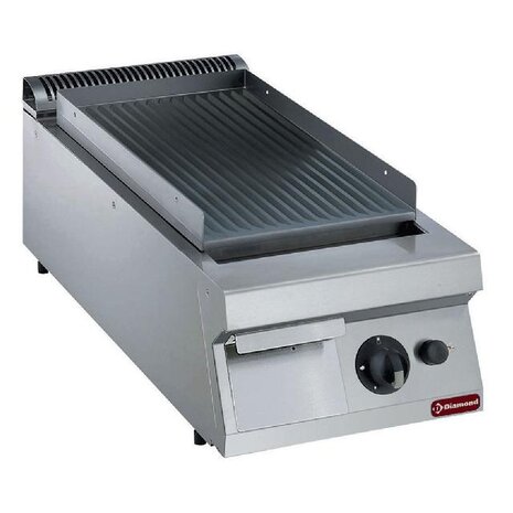 Diamond Bakplaat op gas met geribde plaat -top- | G22/PR4T-N Diamond Bakplaat op gas met geribde plaat -top- | G22/PR4T-N