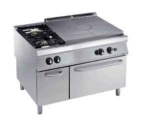 Diamond Fornuis, doorkookplaat, 2 gasbranders, gasoven