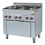 Diamond Gasfornuis 5 branders en elektrische convectie-oven gn 1 1 Diamond Gasfornuis 5 branders en elektrische convectie-oven gn 1 1