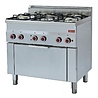 Diamond Gasfornuis 5 branders en elektrische convectie-oven gn 1 1 | G60/5BFEV9 Diamond Gasfornuis 5 branders en elektrische convectie-oven gn 1 1 | G60/5BFEV9