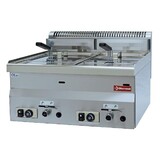 Diamond Gasfriteuse, 2 kuipen 8 liter -top- Diamond Gasfriteuse, 2 kuipen 8 liter -top-