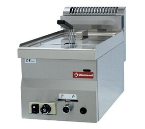 Diamond Gasfriteuse, 1 kuip 8 liter - top- Diamond Gasfriteuse, 1 kuip 8 liter - top-