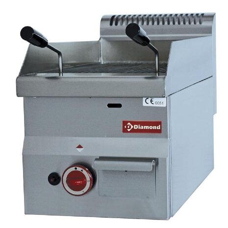 Diamond Lavasteengril op gas met braadrooster in gietijzer -top- | G60/GPL3T Diamond Lavasteengril op gas met braadrooster in gietijzer -top- | G60/GPL3T