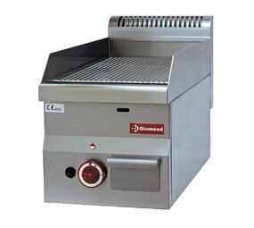 Diamond Braadplaat op gas met geribde plaat -top- Diamond Braadplaat op gas met geribde plaat -top-