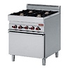 Diamond Gasfornuis 4 branders met elektrische convectie-oven gn 1 1 | G65/4BFEV7 Diamond Gasfornuis 4 branders met elektrische convectie-oven gn 1 1 | G65/4BFEV7