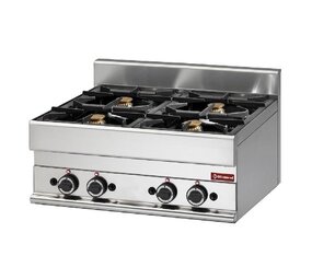 Diamond Gasfornuis 4 branders -top- Diamond Gasfornuis 4 branders -top-