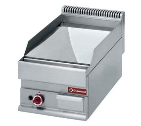 Diamond Braadplaat op gas, vlakke plaat -top- verchroomd hard  50 µm