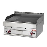 Diamond Bakplaat gas 1 2 vlak, 1 2 geribf -top-