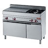 Diamond Fornuis, doorkookplaat, 2 gasbranders, gasoven, neutrale kast | G65/T2BFA11 Diamond Fornuis, doorkookplaat, 2 gasbranders, gasoven, neutrale kast | G65/T2BFA11