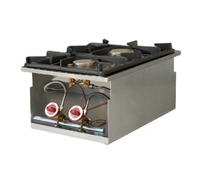 Diamond Gasfornuis 2 branders, inbouw