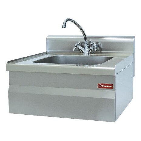 Diamond Spoelbak 400x400xh200 met mengkraan en hevel | N60/LV6T Diamond Spoelbak 400x400xh200 met mengkraan en hevel | N60/LV6T