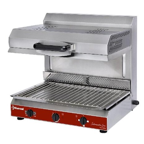 Diamond Vitroceramische salamander, mobiele bovenkant, 2 vuren | SA/60VC-SW Diamond Vitroceramische salamander, mobiele bovenkant, 2 vuren | SA/60VC-SW