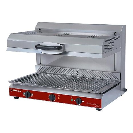 Diamond Vitroceramische salamander, mobiele bovenkant, 3 vuren | SA/80VC-SW Diamond Vitroceramische salamander, mobiele bovenkant, 3 vuren | SA/80VC-SW