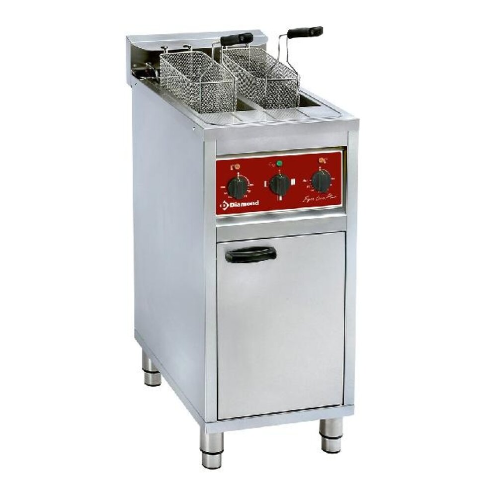 Diamond Electrische friteuse 2x 10 lit. op kast | FSM-2V6E/N Diamond Electrische friteuse 2x 10 lit. op kast | FSM-2V6E/N